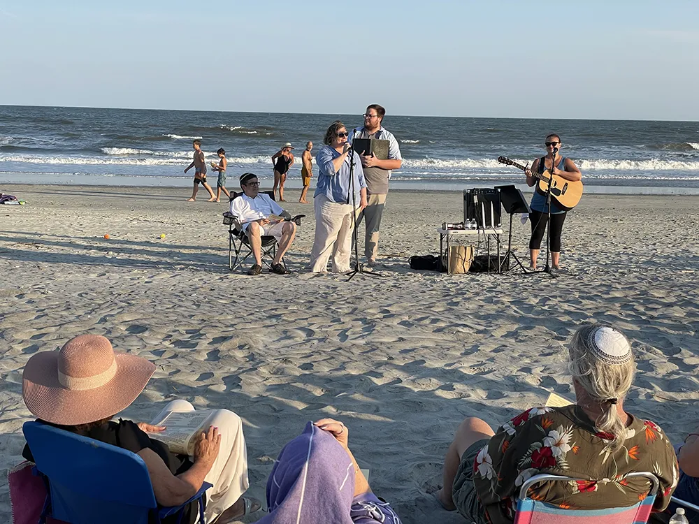 services on the beach