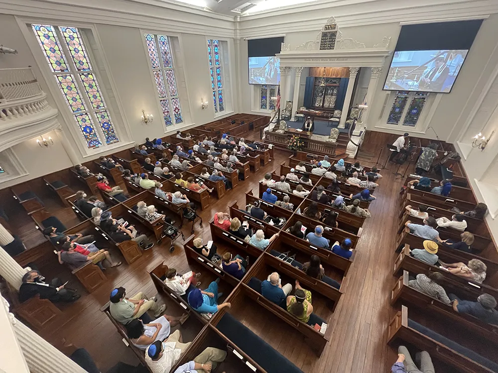 interior of synagogue