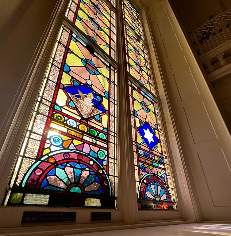 stained glass windows