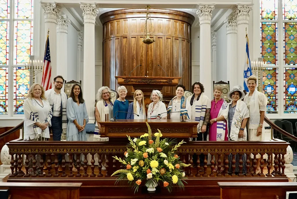 group of adults at the bimah